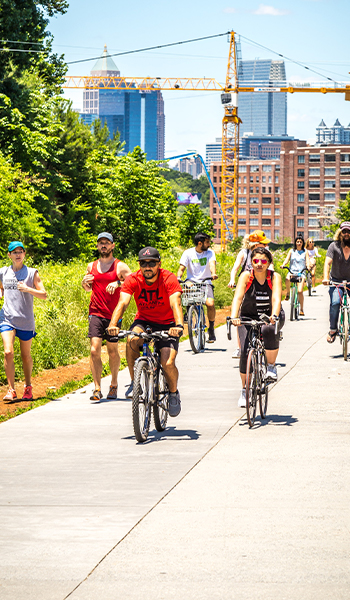 Riding bikes on the Beltline